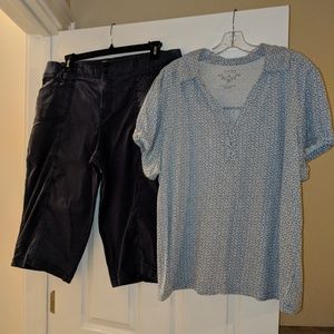 Women's Plus Size Sonoma Capri Set Size 2X/20